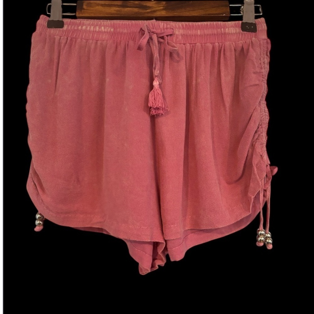 POL Ultra Light Semi-Sheer Tassel Shorts NWOT